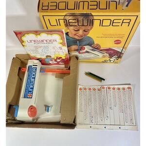 Vintage 1970 Linewinder Game Toy Art Drawing Tracing MATTEL Line Winder EUC